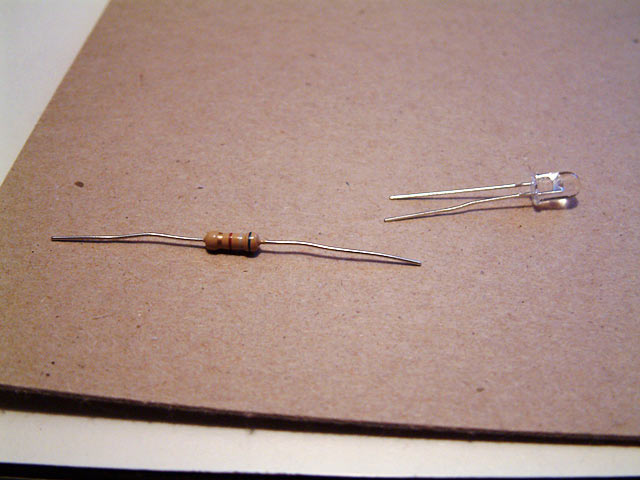 resistor - LED for reminder