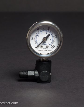 Pressure gauge front